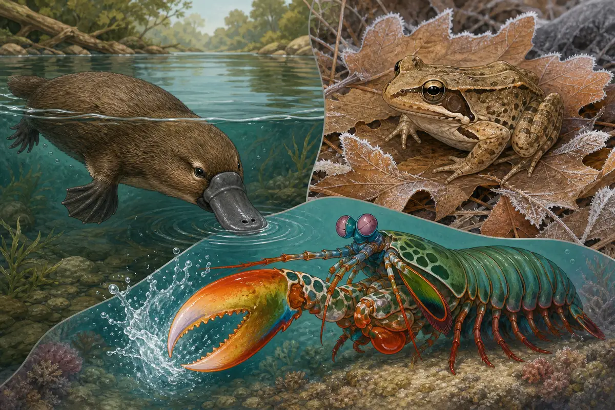 Weird Animal Facts examples of strange senses and survival adaptations